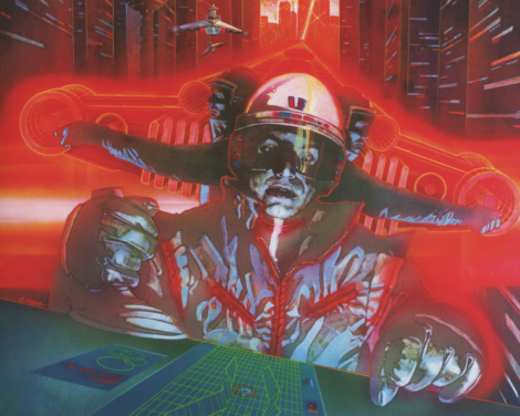 Unused interior manual illustration for Vanguard (5200) by Terry Hoff.