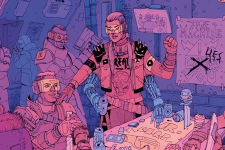 <p><strong>Figure 1.1</strong> The Enemies of Reality are led by Sai, a cyborg woman whose story we follow in <em>The Future is Now 2 - Neon Rising</em>.
</p>