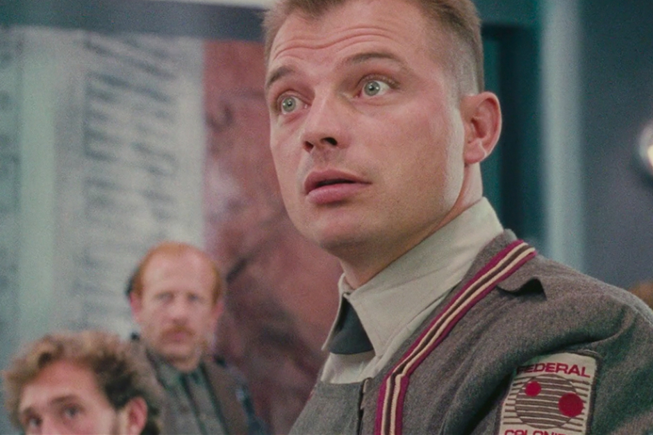 <p>The closest look at the Federal Colonies patch worn by customs officials.</p>
