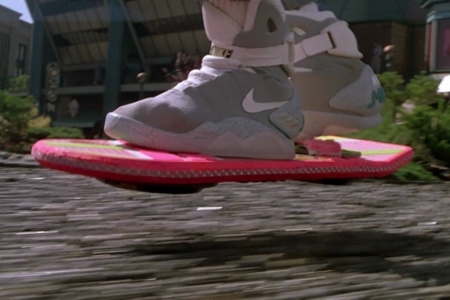 <p><strong>Figure 2.1</strong> The Hoverboard in action, as Marty uses it to evade Griff’s gang.</p>