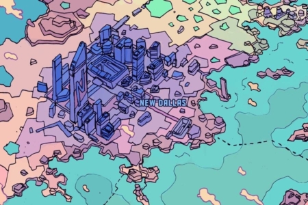<p><strong>Figure 1.1</strong> The Network rules the INS from New Dallas, the only major city to survive the Multi-Wars. </p>