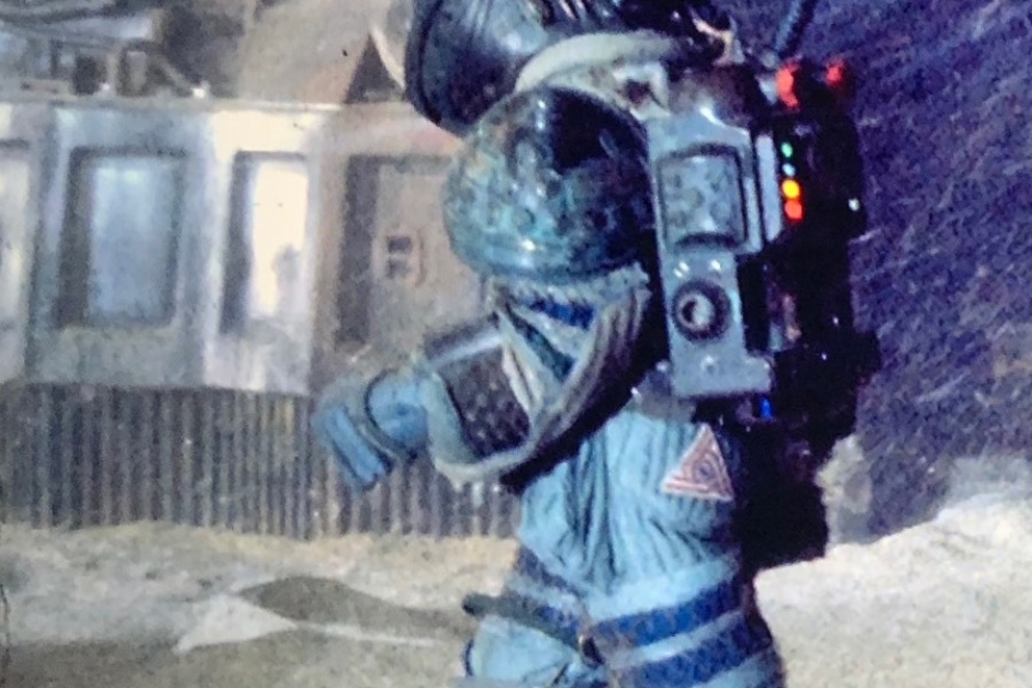<p><strong>Figure 2.2</strong> This production photo provides a clearer view of the patch as it was worn on the crew's space suits. Source: Production Image Gallery, <em>The Alien Anthology</em></p>